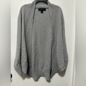 ST JOHN 100% Cashmere gray cocoon cardigan XL